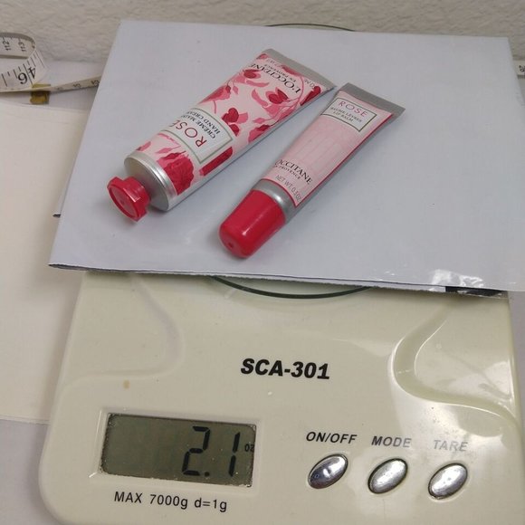 L'occitane Rose Lip Balm natural pink sheen & Rose Hand Cream 12/30ML NEW - Picture 4 of 4